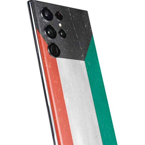 Kuwait Flag Distressed Galaxy S22 Ultra Skin